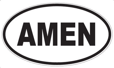 AMEN - Oval Magnet