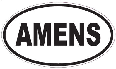 AMENS - Oval Sticker