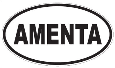 AMENTA - Oval Sticker