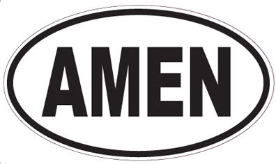 AMEN - Oval Sticker