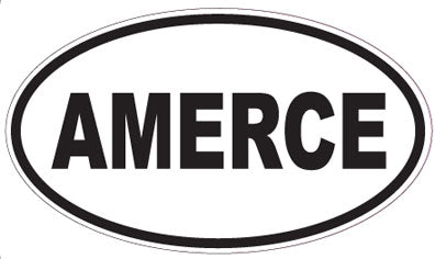 AMERCE - Oval Sticker