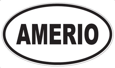 AMERIO - Oval Sticker