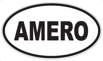 AMERO - Oval Sticker