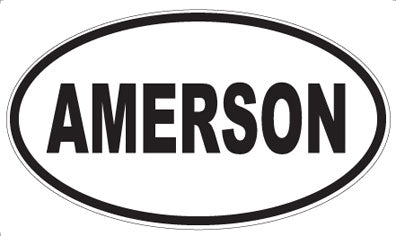 AMERSON - Oval Magnet