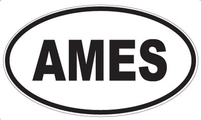 AMES - Oval Sticker