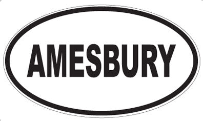AMESBURY - Oval Magnet