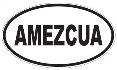 AMEZCUA - Oval Sticker