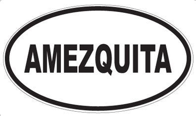 AMEZQUITA - Oval Sticker