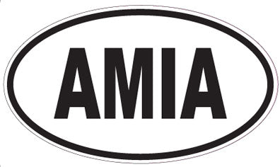 AMIA - Oval Sticker