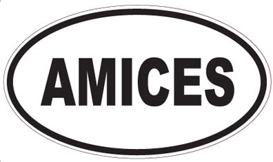 AMICES - Oval Sticker