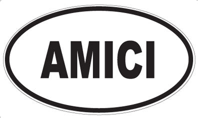 AMICI - Oval Sticker