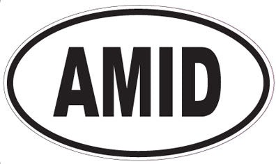 AMID - Oval Sticker