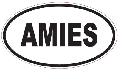 AMIES - Oval Sticker