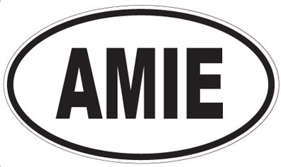 AMIE - Oval Sticker