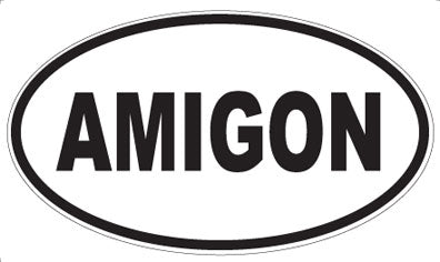 AMIGON - Oval Sticker