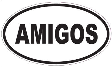 AMIGOS - Oval Sticker