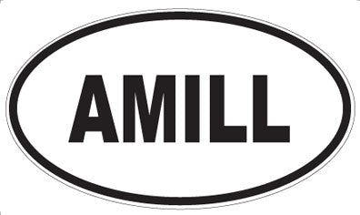 AMILL - Oval Sticker