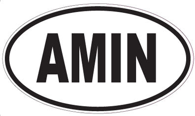 AMIN - Oval Sticker