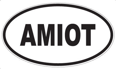 AMIOT - Oval Sticker