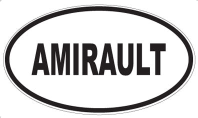 AMIRAULT - Oval Sticker