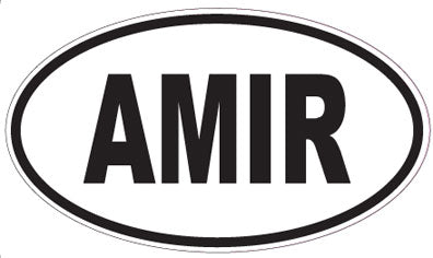 AMIR - Oval Sticker
