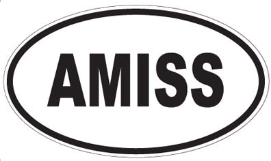 AMISS - Oval Magnet