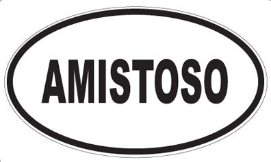 AMISTOSO - Oval Sticker
