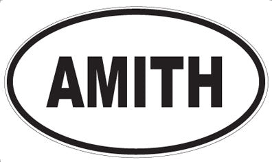 AMITH - Oval Sticker
