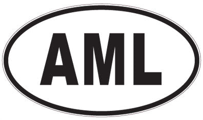 AML - 3 Letter Initials Oval Magnet