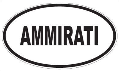 AMMIRATI - Oval Sticker