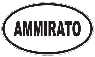 AMMIRATO - Oval Sticker