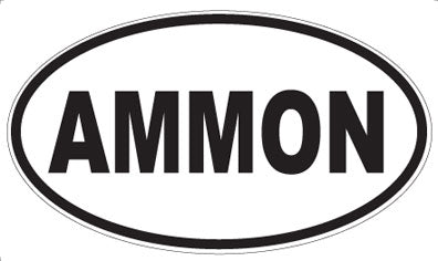 AMMON - Oval Sticker