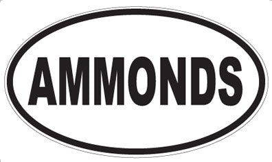 AMMONDS - Oval Sticker