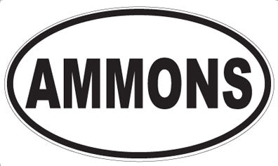 AMMONS - Oval Sticker