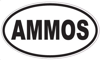 AMMOS - Oval Sticker