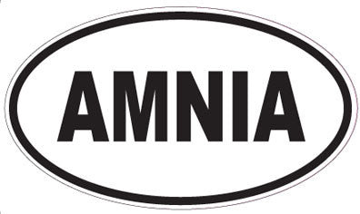 AMNIA - Oval Sticker