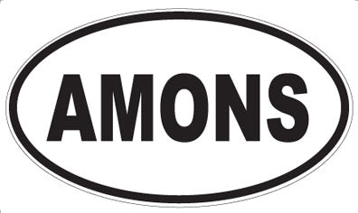 AMONS - Oval Sticker