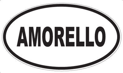 AMORELLO - Oval Sticker