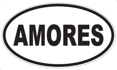 AMORES - Oval Magnet