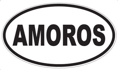AMOROS - Oval Sticker