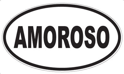AMOROSO - Oval Sticker