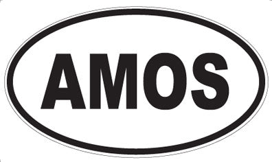 AMOS - Oval Sticker