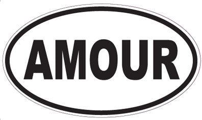 AMOUR - Oval Magnet