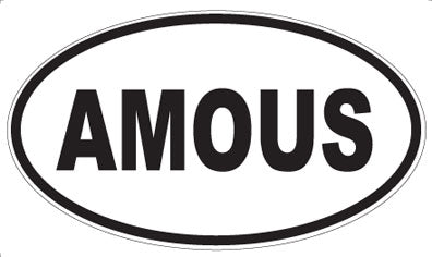 AMOUS - Oval Sticker