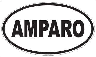 AMPARO - Oval Sticker