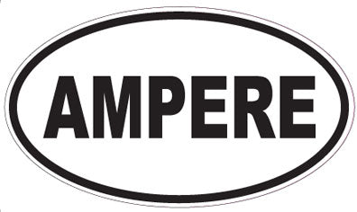 AMPERE - Oval Sticker