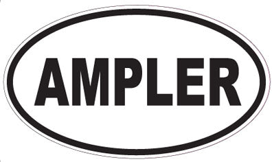 AMPLER - Oval Sticker