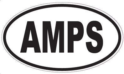 AMPS - Oval Sticker