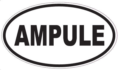 AMPULE - Oval Sticker