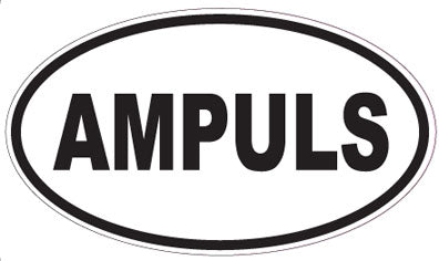 AMPULS - Oval Sticker